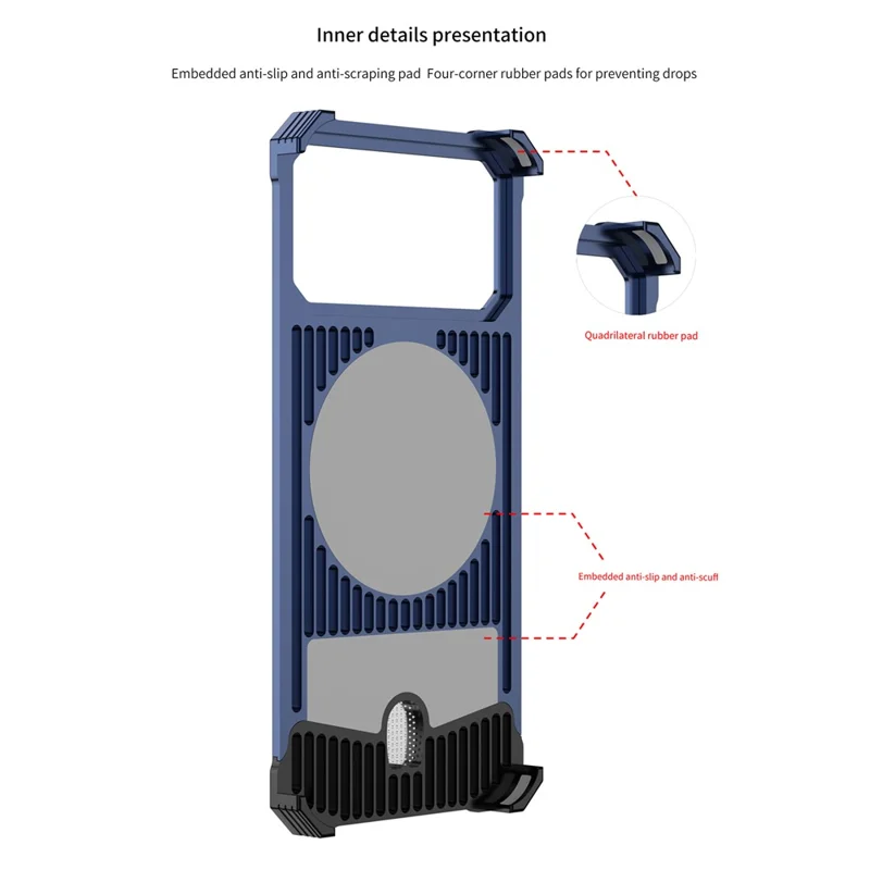 For iPhone 17 Pro Case Magnetic Rotating Kickstand Gradient Aramid Fiber Frameless Phone Cover - Orange