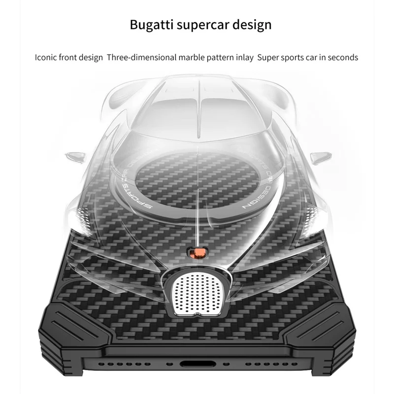 For iPhone 17 Pro Aramid Fiber Case Magnetic Rotating Kickstand Carbon Fiber Texture Frameless Phone Cover - Orange