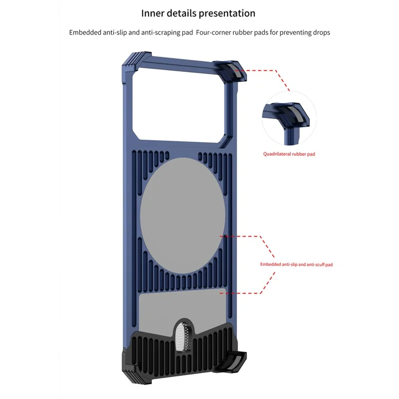 For iPhone 17 Pro Max Aramid Fiber Case Magnetic Rotating Kickstand Carbon Fiber Texture Frameless Phone Cover - Orange