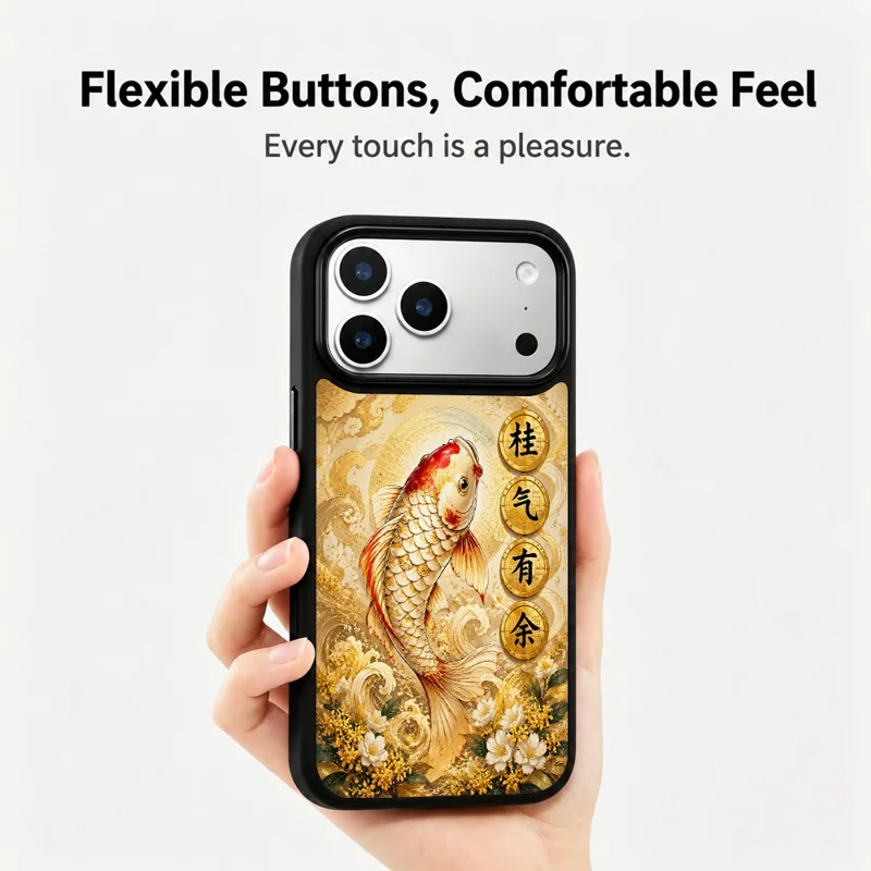 For iPhone 17 Pro Magnetic Case Five Elements Metal Art Series UV Printing PC + Silicone Phone Cover - J00001
