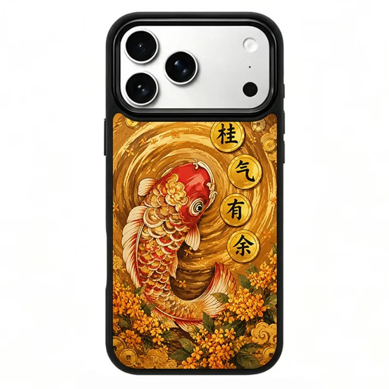 For iPhone 17 Pro Magnetic Case Five Elements Earth Art Series UV Printing PC + Silicone Phone Cover - T00001