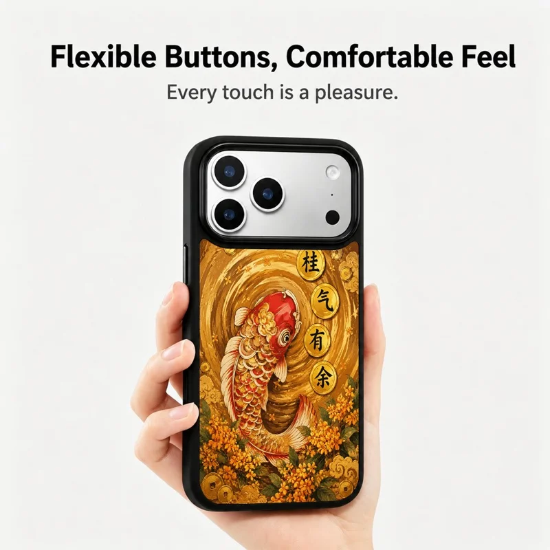 For iPhone 17 Pro Magnetic Case Five Elements Earth Art Series UV Printing PC + Silicone Phone Cover - T00001