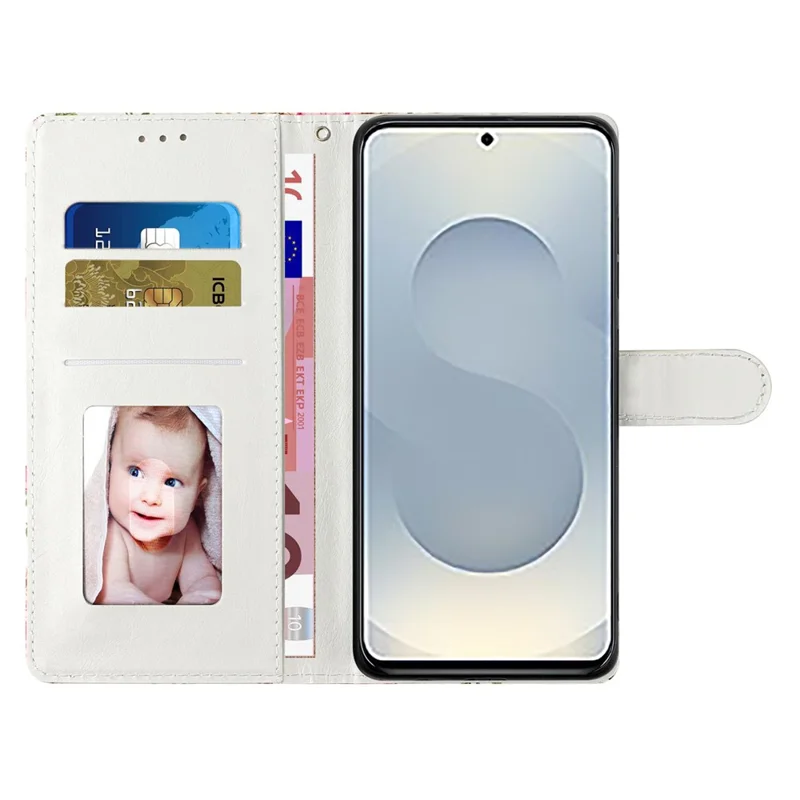 For Samsung Galaxy A18 4G Wallet Case PU Leather Pattern Printing Stand Phone Cover with Strap - Blue Butterfly