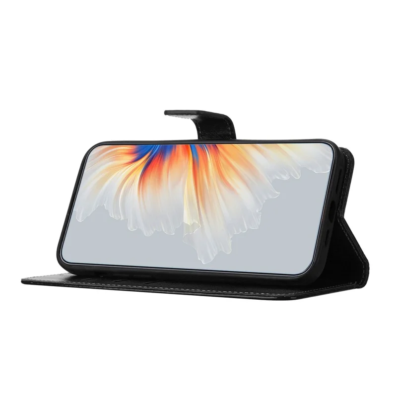 For Samsung Galaxy A18 4G Leather Case Stand Card Slots Mandala Pattern Phone Cover with Wrist Strap - Black