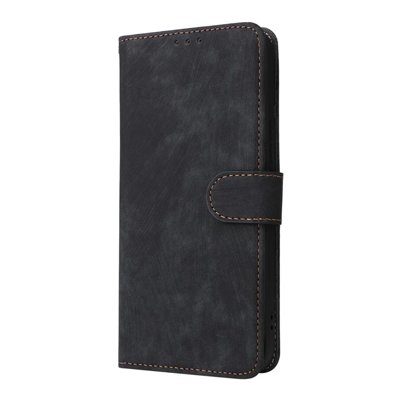 For Honor X7e 4G / Play 80 Plus 5G Wallet Case RFID Blocking PU Leather Phone Cover Stand with Strap - Black