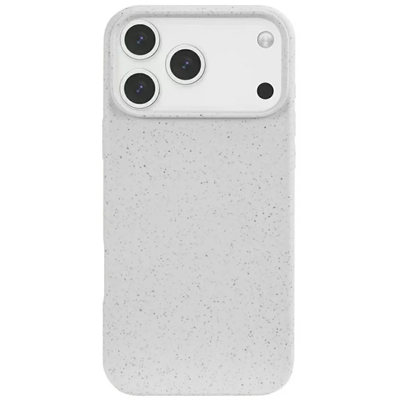 Coque pour iPhone 18 Pro en paille de blé biodégradable + TPU, finition mate - Beige