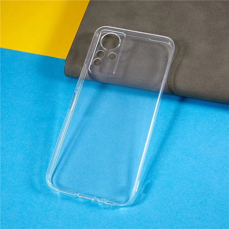 Para Infinix Nota 11 Boste de Teléfono Protector a Prueba de Choque Delgado TPU no Protección de la Cámara Amarillenta Cubierta Transparente Transparente