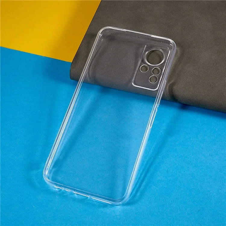 Para Infinix Nota 11 Boste de Teléfono Protector a Prueba de Choque Delgado TPU no Protección de la Cámara Amarillenta Cubierta Transparente Transparente