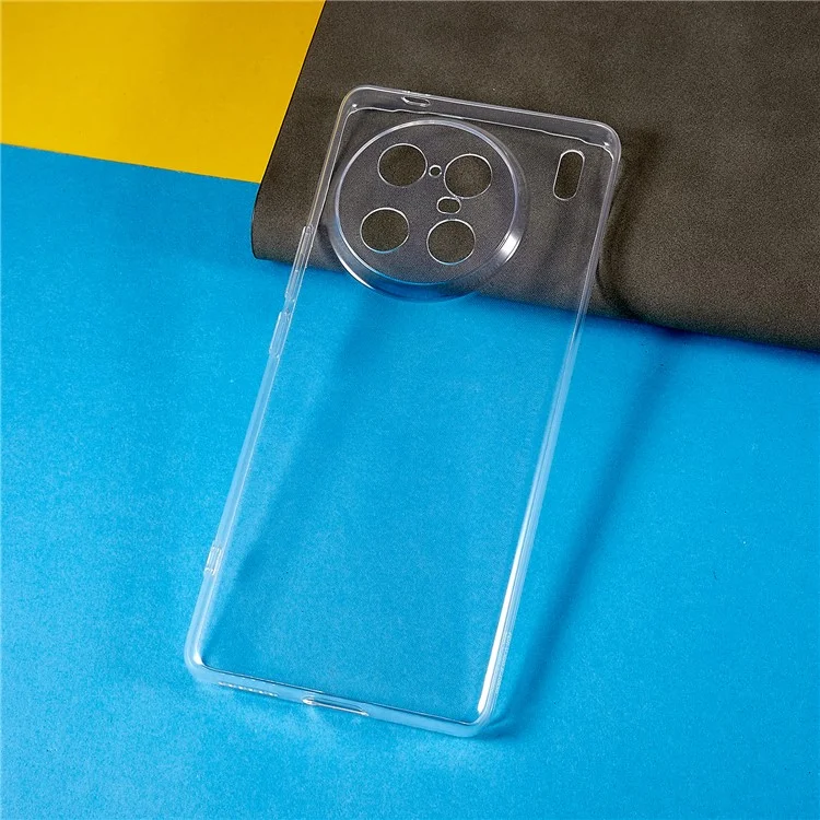 Shell Back Para Vivo X90 Pro+ 5G, Case de Teléfono TPU Suave Anti-caza Transparente Transparente Cubierta Del Teléfono Delgada