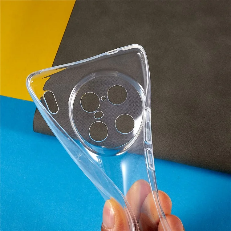 Shell Back Para Vivo X90 Pro+ 5G, Case de Teléfono TPU Suave Anti-caza Transparente Transparente Cubierta Del Teléfono Delgada