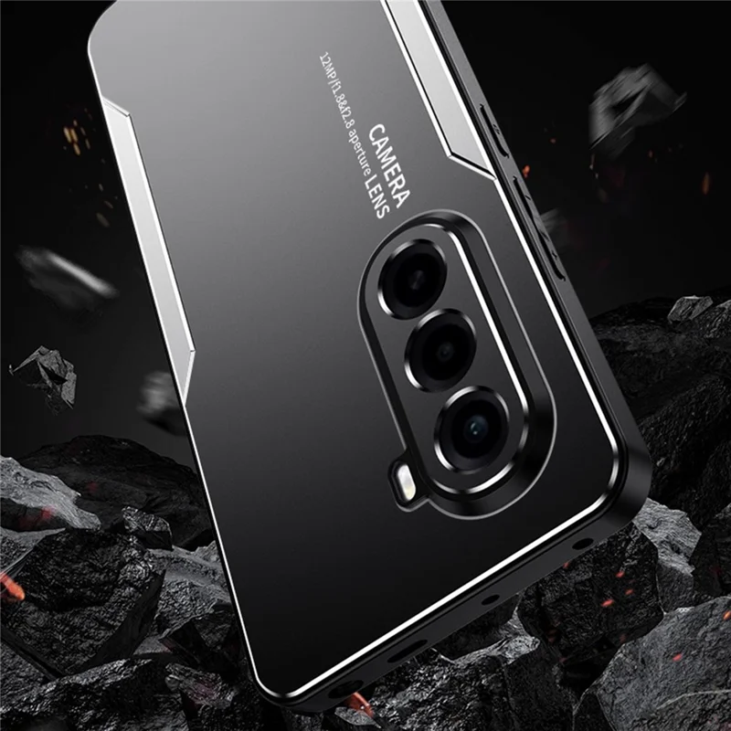 For OnePlus Turbo 6X 5G Phone Case Aluminium Alloy TPU PC Back Cover - Gold