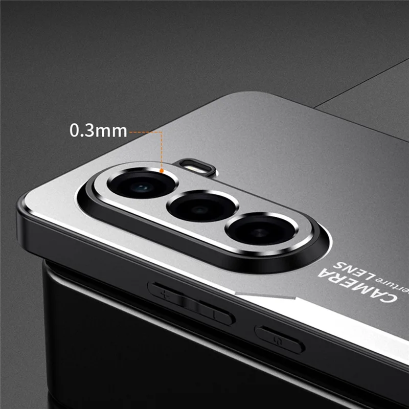 For OnePlus Turbo 6X 5G Phone Case Aluminium Alloy TPU PC Back Cover - Gold