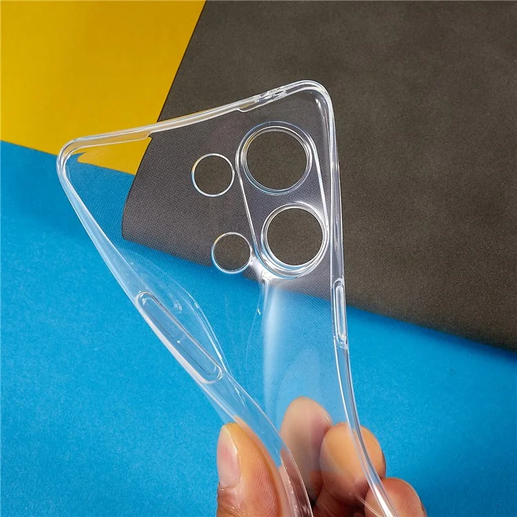 Shell Back Para Oppo Reno9 5G, Caja de Teléfono TPU Flexible Transparente Clear Slim Telep Cover