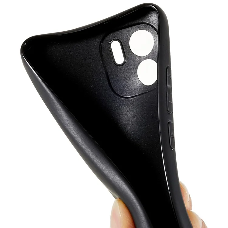 Pour Xiaomi Redmi A1 4G / A2 4G Anti-choc Flexible Coque de Téléphone TPU Noir Mat Ultra Slim Anti-dérapant Housse de Téléphone Mobile