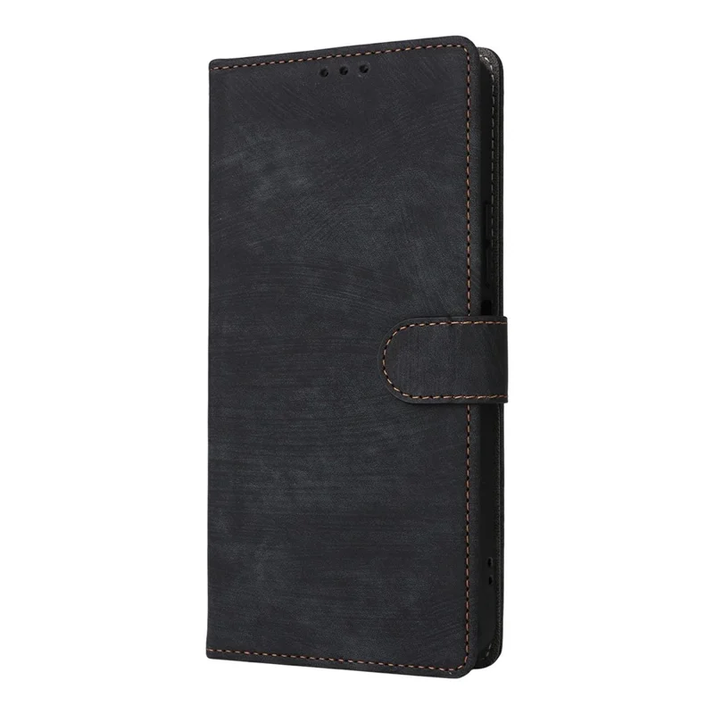 Wallet Case for OnePlus Nord CE6 Lite 5G / Turbo 6X 5G / Realme P4x 5G RFID Blocking PU Leather Phone Cover Stand with Strap - Black