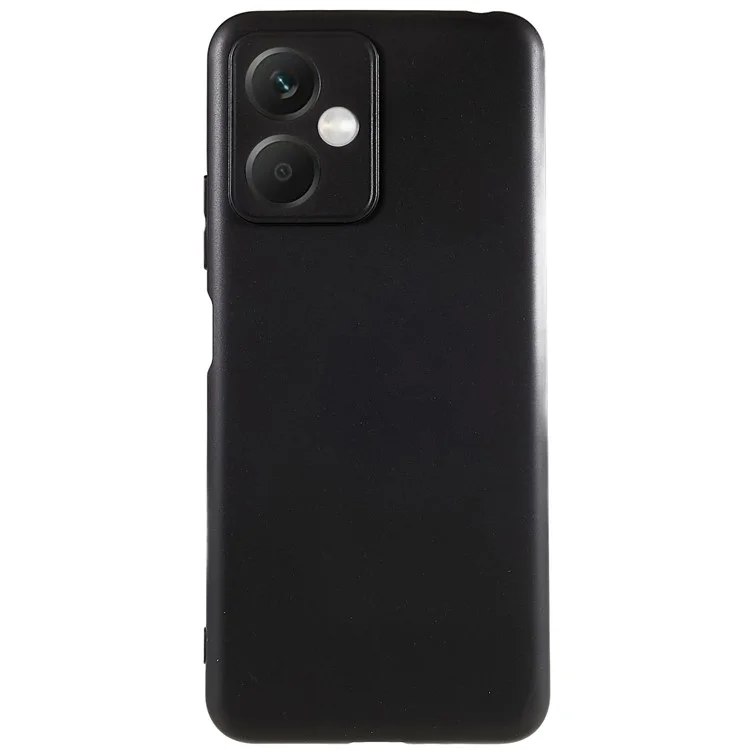 For Xiaomi Redmi Note 12 5G (China) Flexible TPU Cell Phone Cover Black Matte Lightweight Non-Slip Phone Case