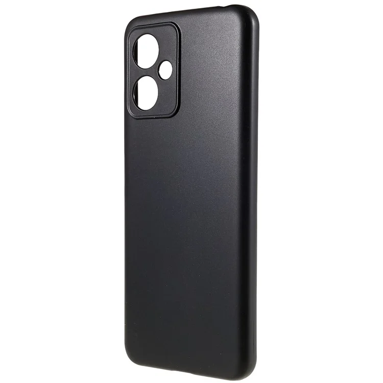 For Xiaomi Redmi Note 12 5G (China) Flexible TPU Cell Phone Cover Black Matte Lightweight Non-Slip Phone Case