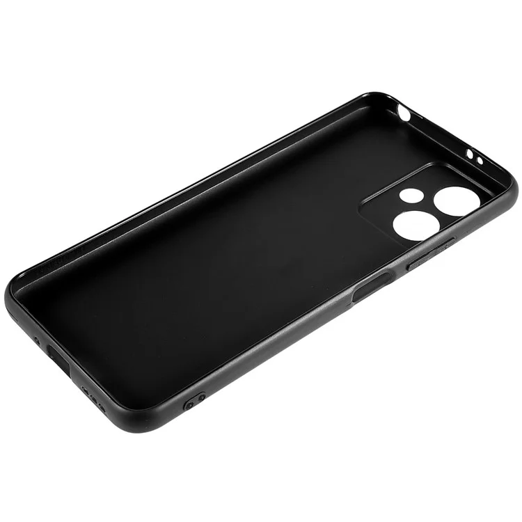 For Xiaomi Redmi Note 12 5G (China) Flexible TPU Cell Phone Cover Black Matte Lightweight Non-Slip Phone Case