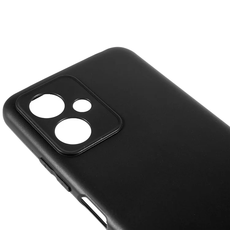 For Xiaomi Redmi Note 12 5G (China) Flexible TPU Cell Phone Cover Black Matte Lightweight Non-Slip Phone Case