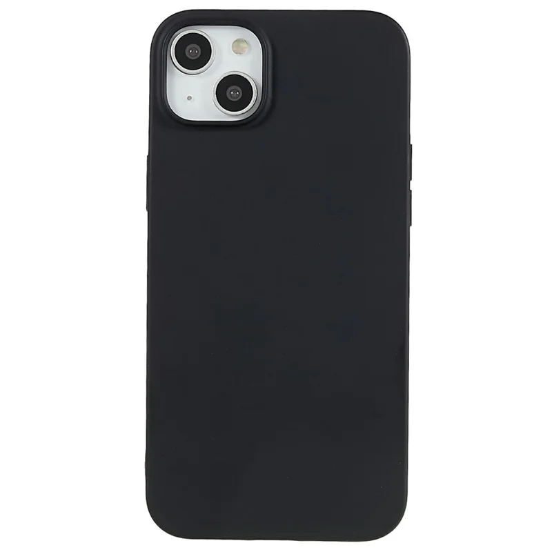 For iPhone 14 Plus Case Slim TPU Scratch Resistant Matte Phone Cover - Black