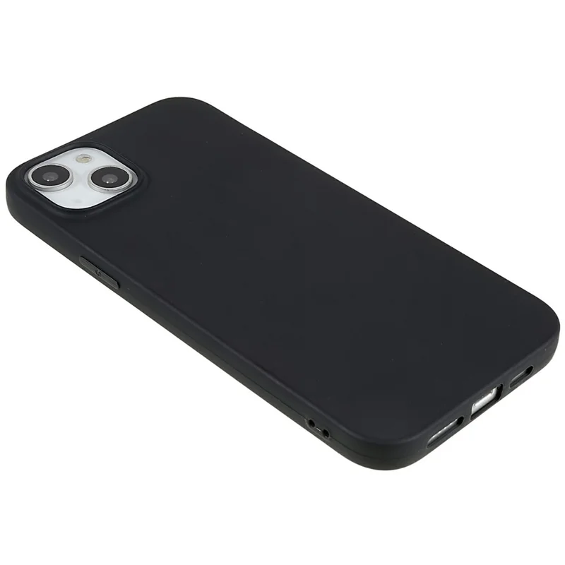 For iPhone 14 Plus Case Slim TPU Scratch Resistant Matte Phone Cover - Black
