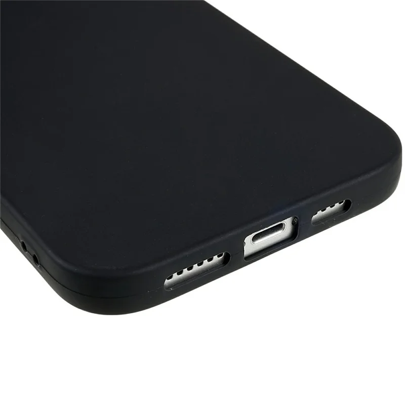 For iPhone 14 Plus Case Slim TPU Scratch Resistant Matte Phone Cover - Black