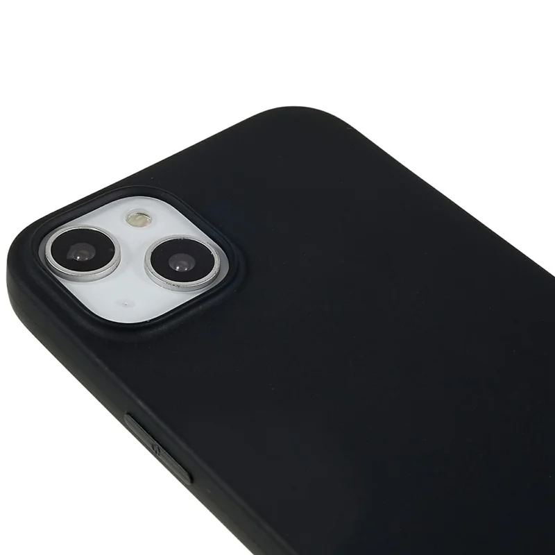 For iPhone 14 Plus Case Slim TPU Scratch Resistant Matte Phone Cover - Black
