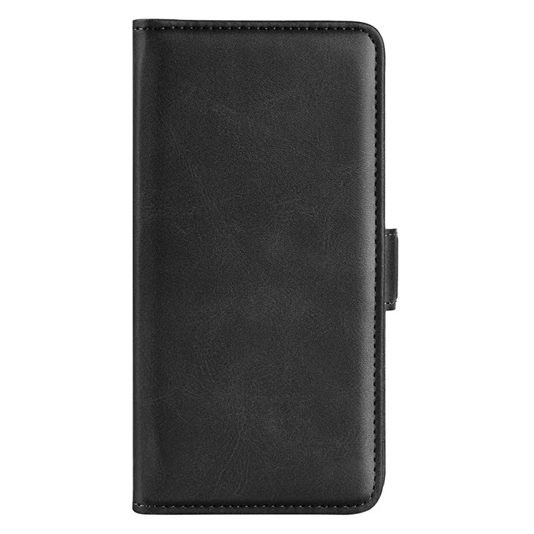 Cell Phone Cover For Huawei nova 10 SE 4G PU Leather Calf Texture Stand Wallet Dual Magnetic Clasp Phone Case - Black