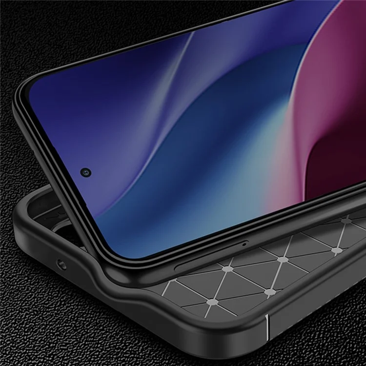 Для Xiaomi 13 Антицарапина Чехол для телефона с текстурой из углеродного волокна TPU Противоударная защита Обложка - Черный