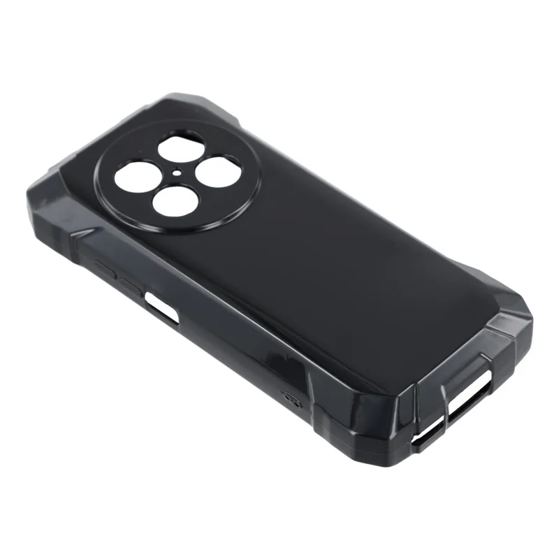 Coque pour Blackview Rock 2, étui souple en TPU avec protection contre les chutes - Noir