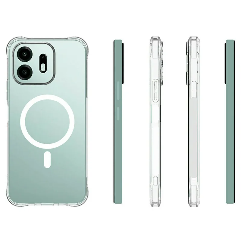 Compra em Volume para Capa Magnética OnePlus N6 4G TPU Anti-queda Capa Traseira Transparente