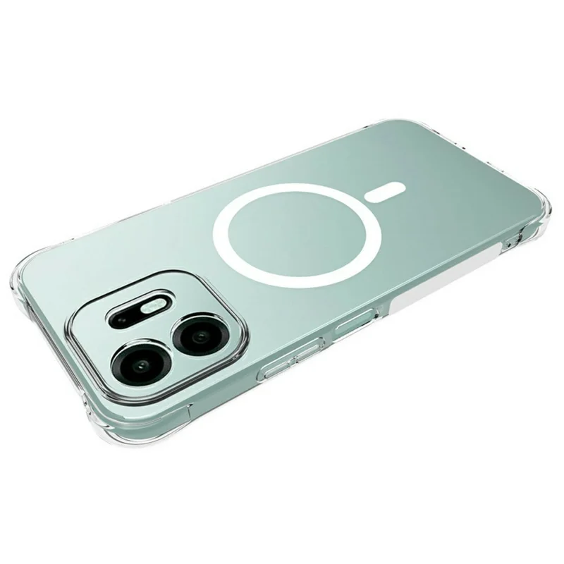 Für OnePlus N6 4G Magnetische Hülle TPU Anti-Sturz Handy Rückseite – Transparent