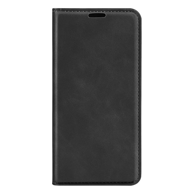 Custodia Antiurto per Samsung Galaxy A54 5G Magnetica Auto-assorbente Sensazione al Tatto della Pelle in Pelle PU Flip Cover con Supporto - Nero
