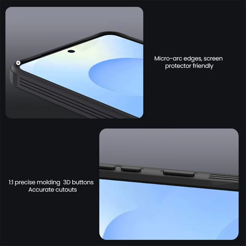 NILLKIN Camshield Pro Series For Samsung Galaxy S26 FE Case PC + TPU Phone Cover with Camera Slider - Black - 10