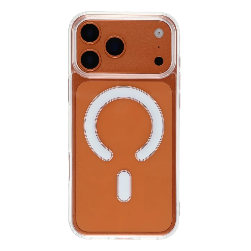 For iPhone 18 Pro Max / 17 Pro Max Magnetic Case Shockproof PC+TPU Clear Phone Cover