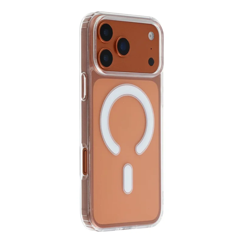 For iPhone 18 Pro Max / 17 Pro Max Magnetic Case Shockproof PC+TPU Clear Phone Cover