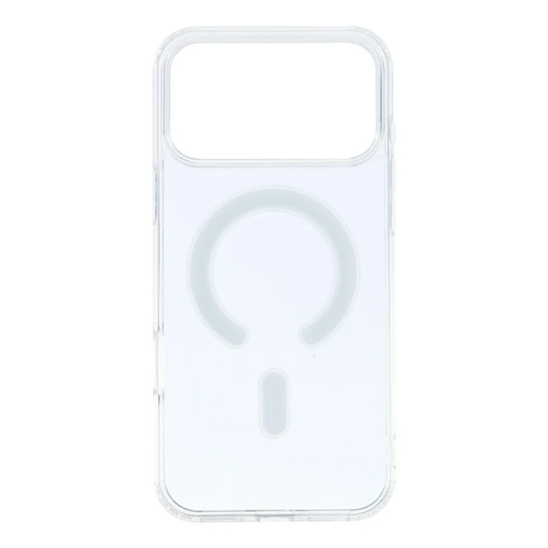 For iPhone 18 Pro Max / 17 Pro Max Magnetic Case Shockproof PC+TPU Clear Phone Cover