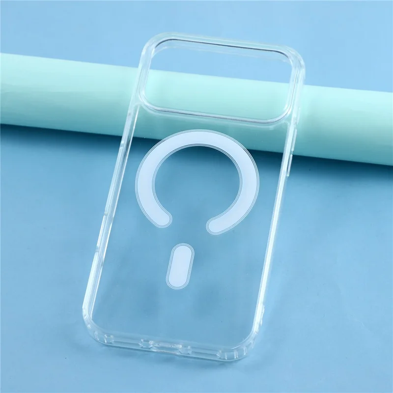 For iPhone 18 Pro Max / 17 Pro Max Magnetic Case Shockproof PC+TPU Clear Phone Cover