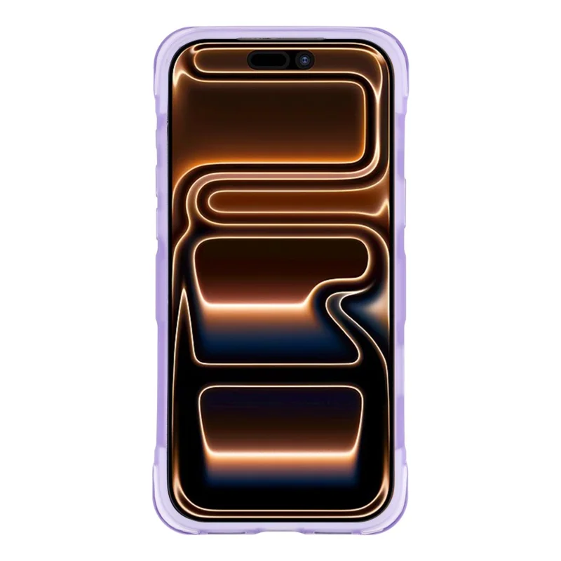 JAUCASE For iPhone 18 Pro Max / 17 Pro Max Magnetic Case Wave Texture PC + TPU Airbag Corner Protection Phone Cover with Camera Control Button - Transparent Purple