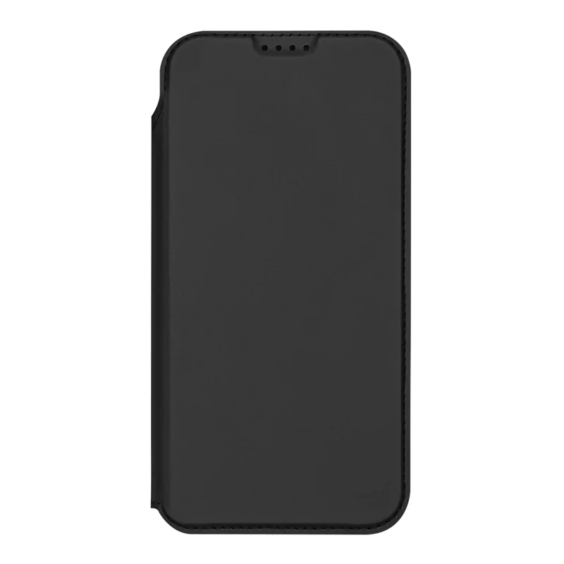 DUX DUCIS for iPhone 18 Pro / 17 Pro Skin Pro Series Case Leather Stand Cover Card Holder - Black - 9