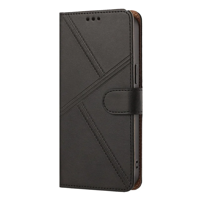 For iPhone 18 Pro Max / 17 Pro Max Case Diamond Stitch PU Leather Wallet Flip Phone Cover with Wrist Strap - Black
