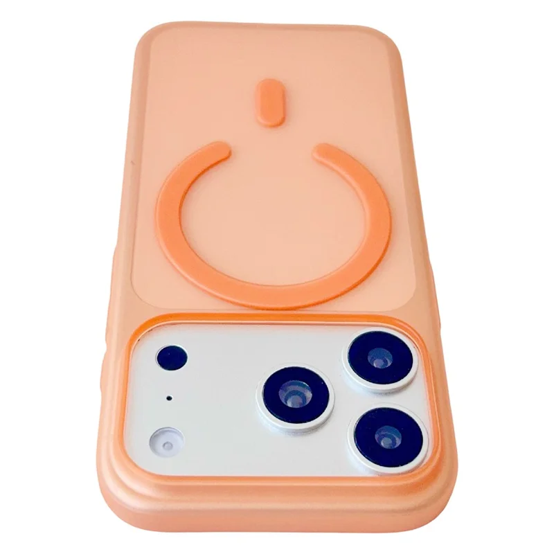 For iPhone 18 Pro / 17 Pro Magnetic Case Matte Ultra-Thin PP Shockproof Phone Cover - Orange