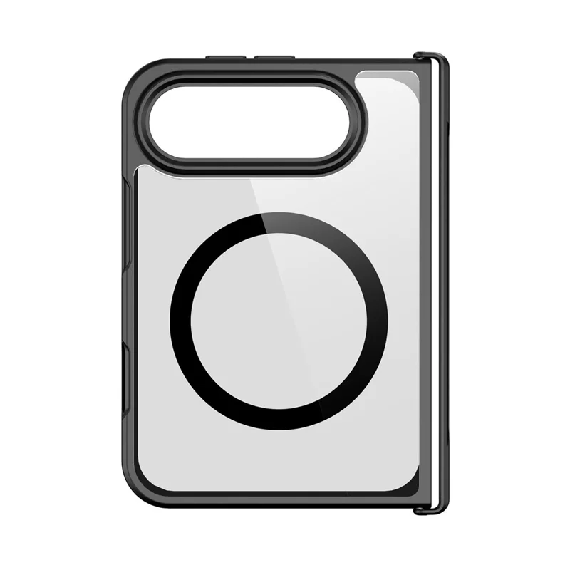 DUX DUCIS Aimo für iPhone Fold Magnetische Hülle Scharnier-Schutz PC + TPU Stoßfeste Handyhülle (REACH-Zertifizierung) - Schwarz