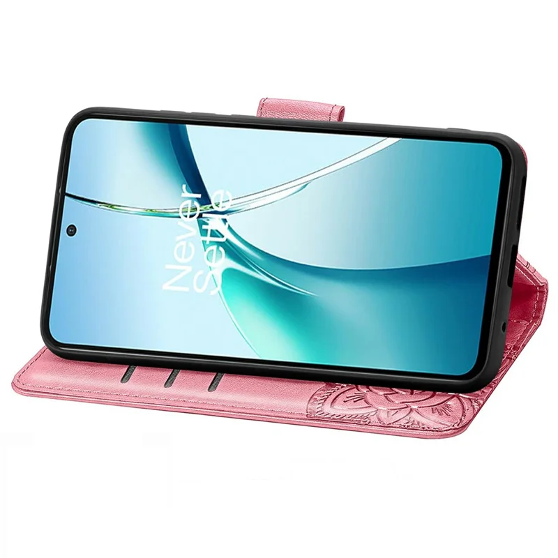 For Samsung Galaxy S26 FE Case with Strap Butterfly Pattern PU Leather Wallet Phone Cover - Pink