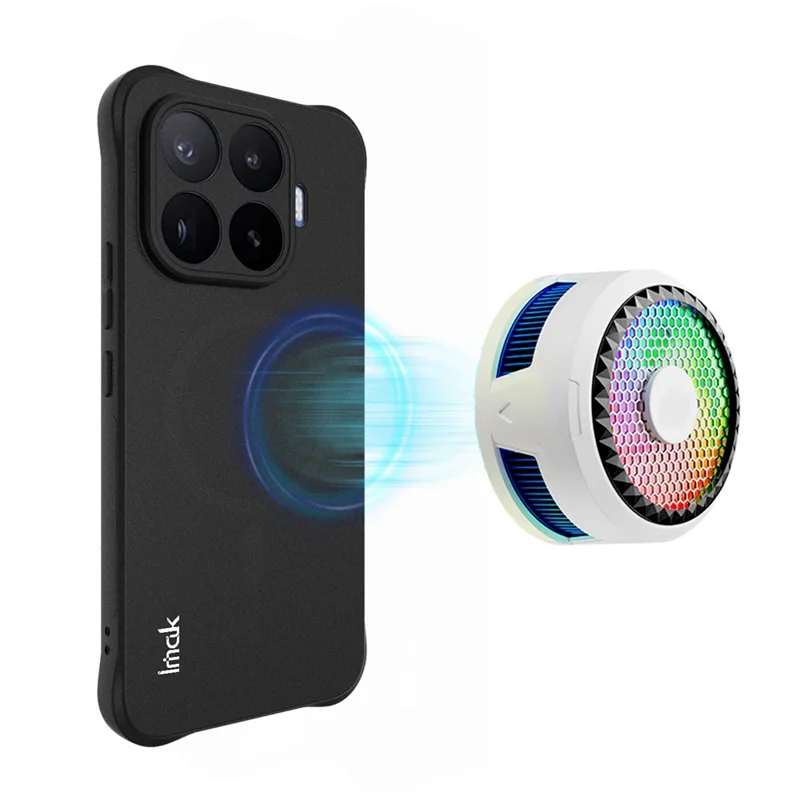 IMAK til Xiaomi 17T Pro Magnetisk Hårdtpose Støtdæmpende Airbag TPU Telefonbeskytter - Matt Sort