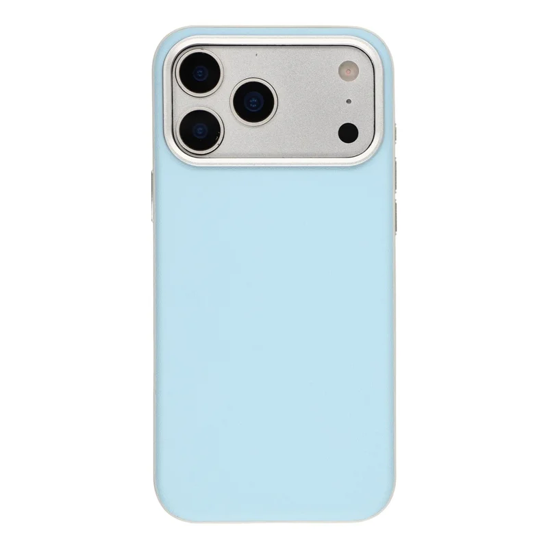 For iPhone 18 Pro Max / 17 Pro Max Case Leather + PC + TPU Protective Cover with Camera Control Button - Blue