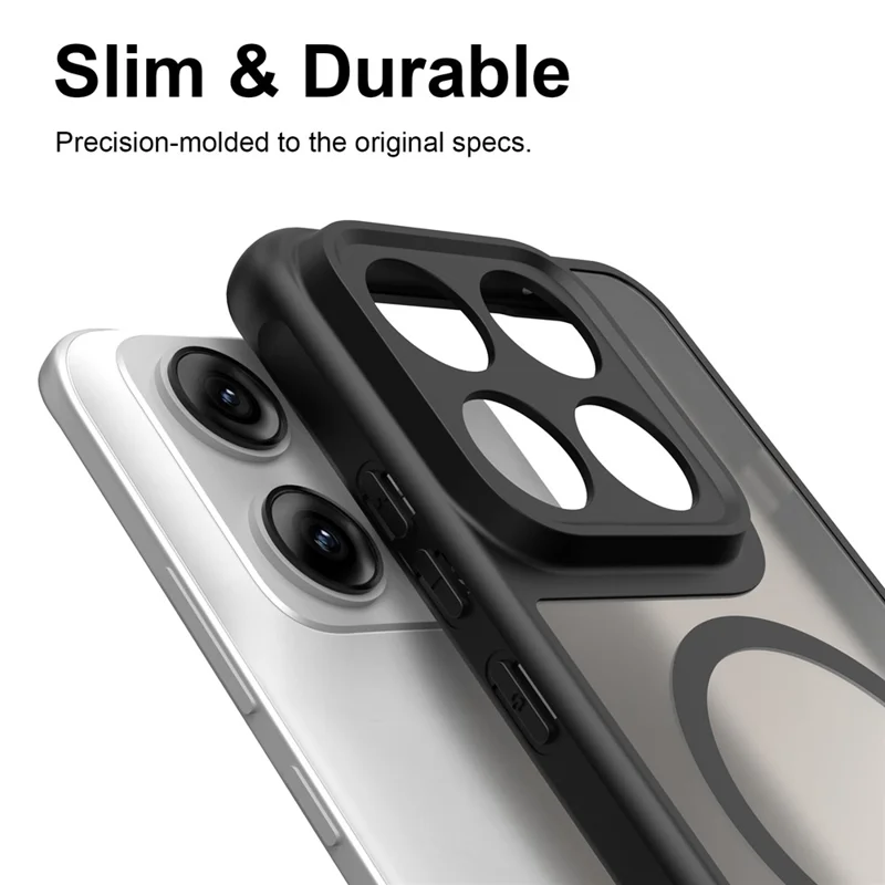 Großhandelskauf für Motorola Edge 70 Pro 5G / Edge 70 Pro+ 5G Magnetische Hülle, Anti-Drop, Matt PC + TPU Handyhülle - Schwarz