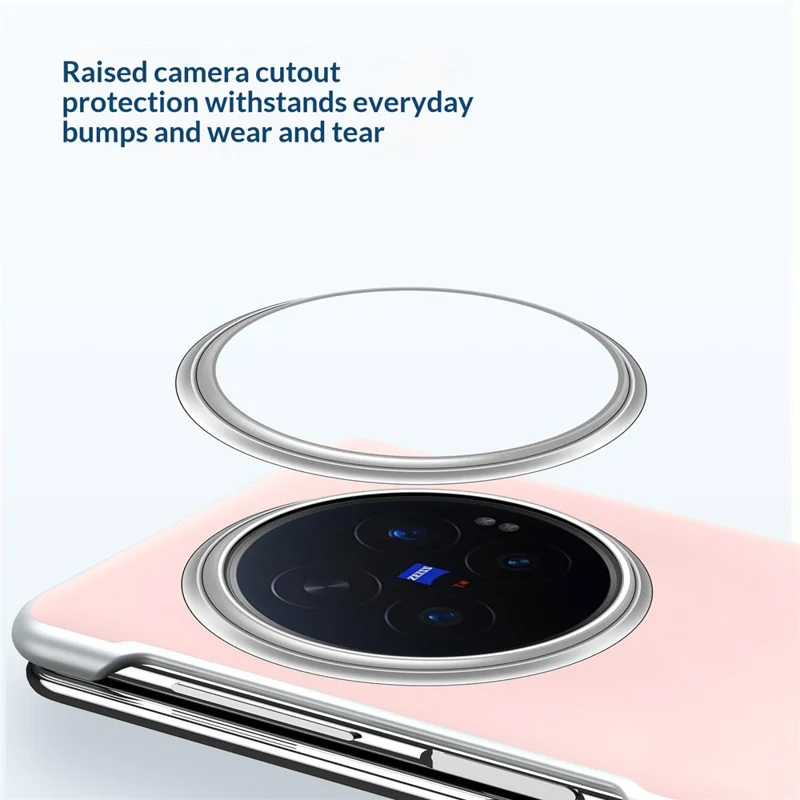 SULADA For vivo X Fold6 5G Magnetic Case Leather Back Cover Hinge Protection - Pink