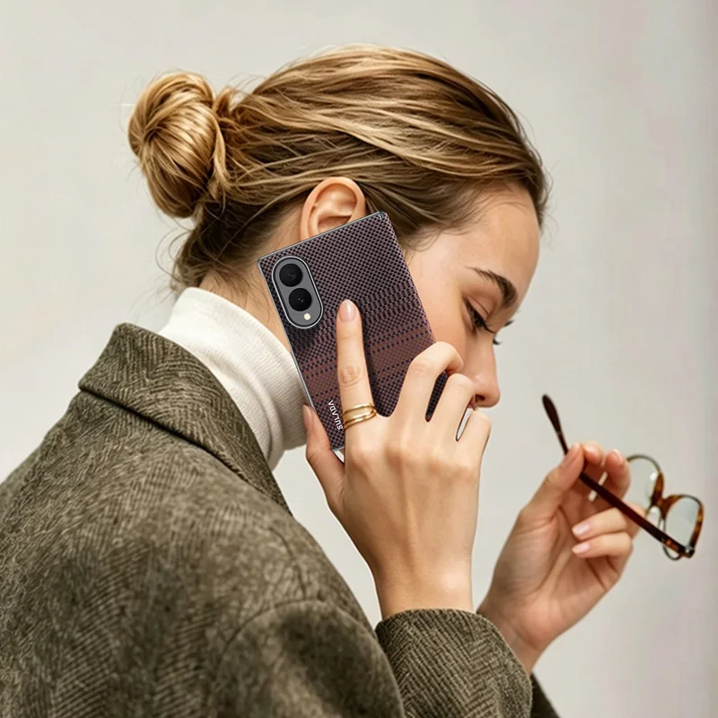 SULADA For Samsung Galaxy Z Fold8 Magnetic Case Shockproof Hard PC Phone Back Cover - Orange