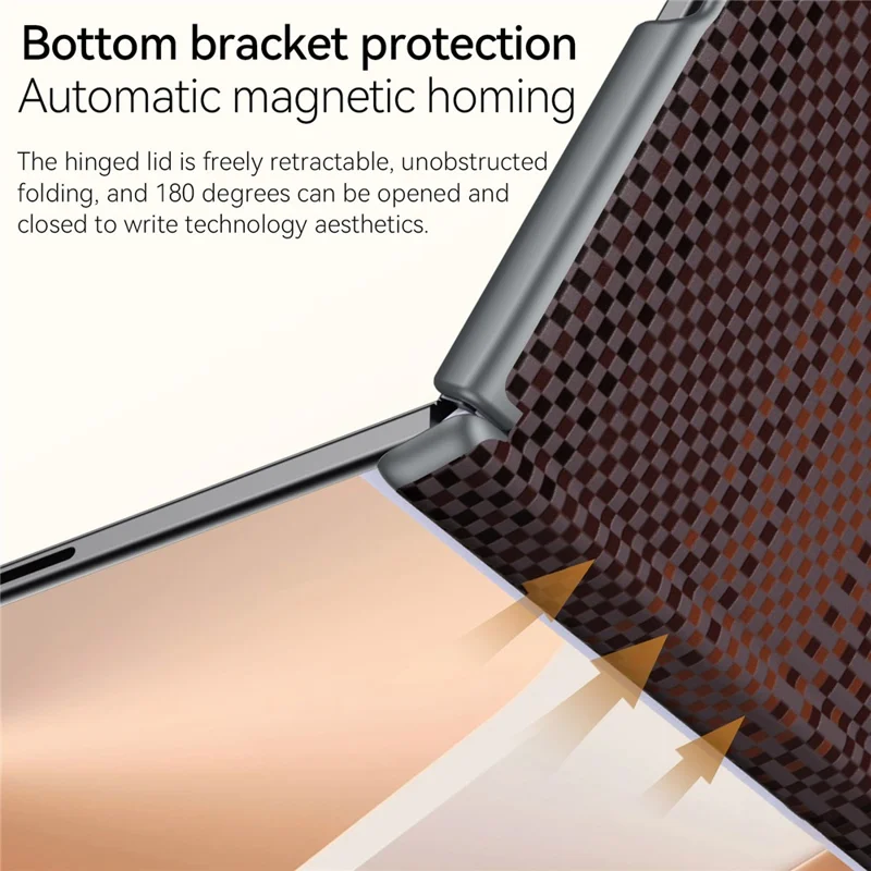 SULADA For Samsung Galaxy Z Fold8 Magnetic Case Shockproof Hard PC Phone Back Cover - Orange